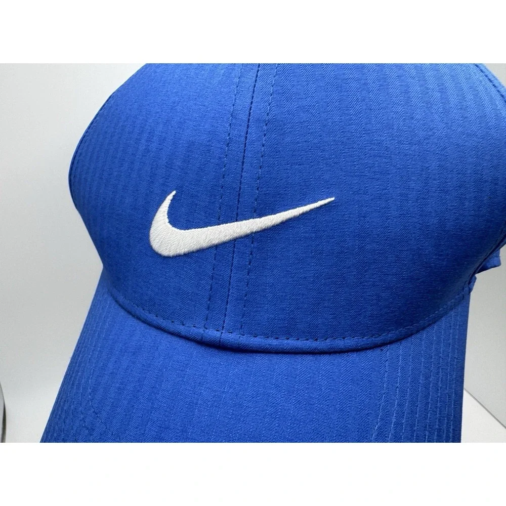 Nike Dri-Fit Legacy 91 Strapback Hat Blue White Adjustable Adult Dad Cap